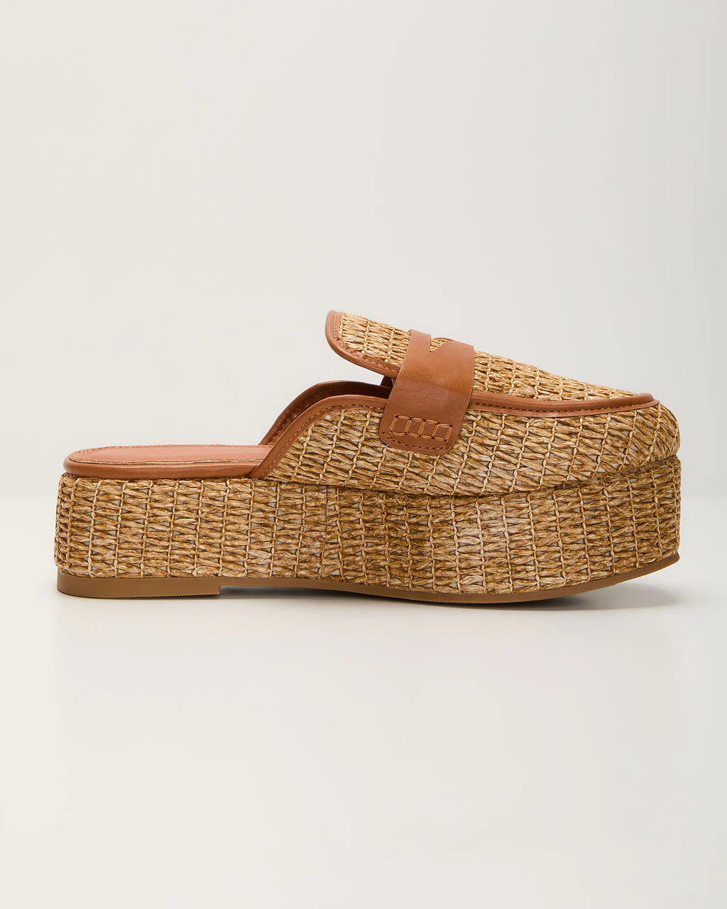 Zariah Straw Platform Loafers