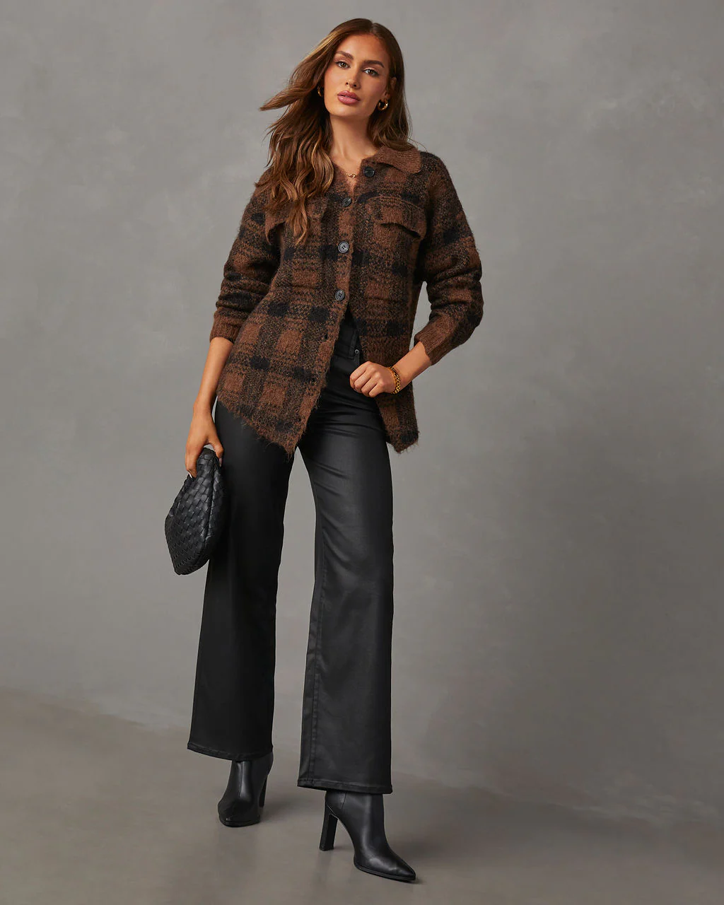 Gallagher Plaid Pocketed Shacket