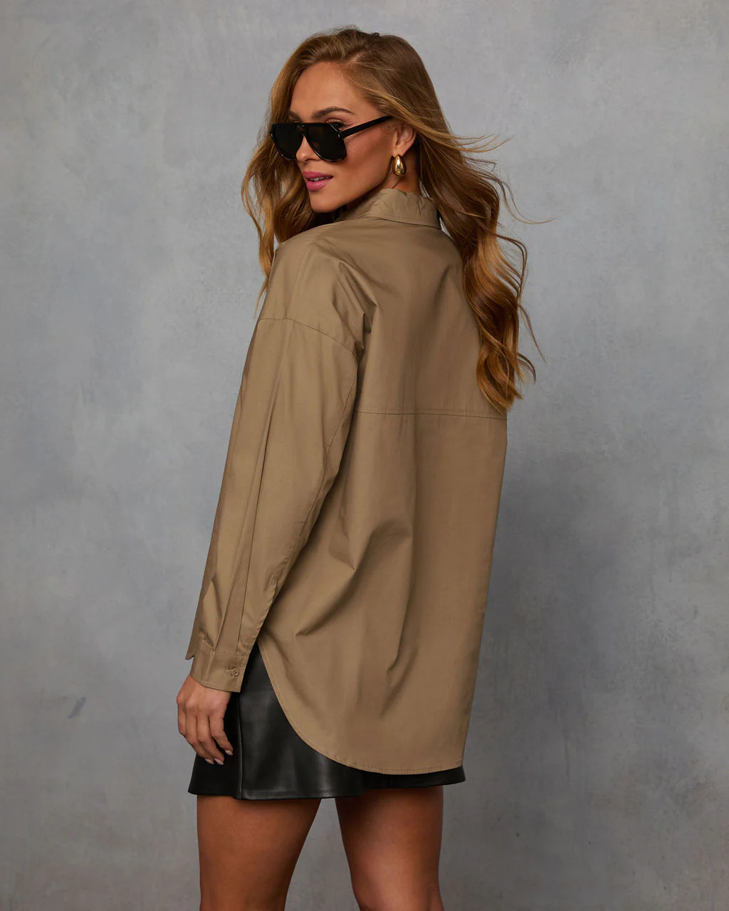 Mireva Poplin Button Down Top