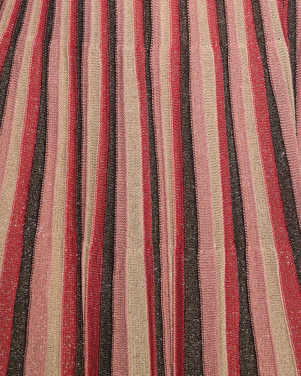 Lalita Striped Lurex Mockneck Mini Dress