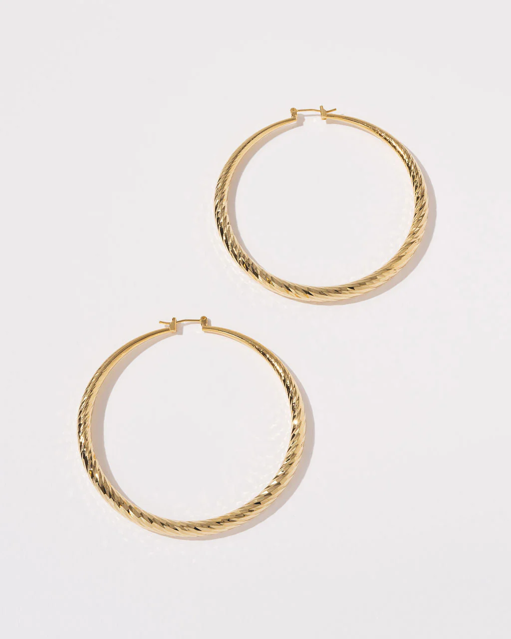 Juliana Faceted Hoops