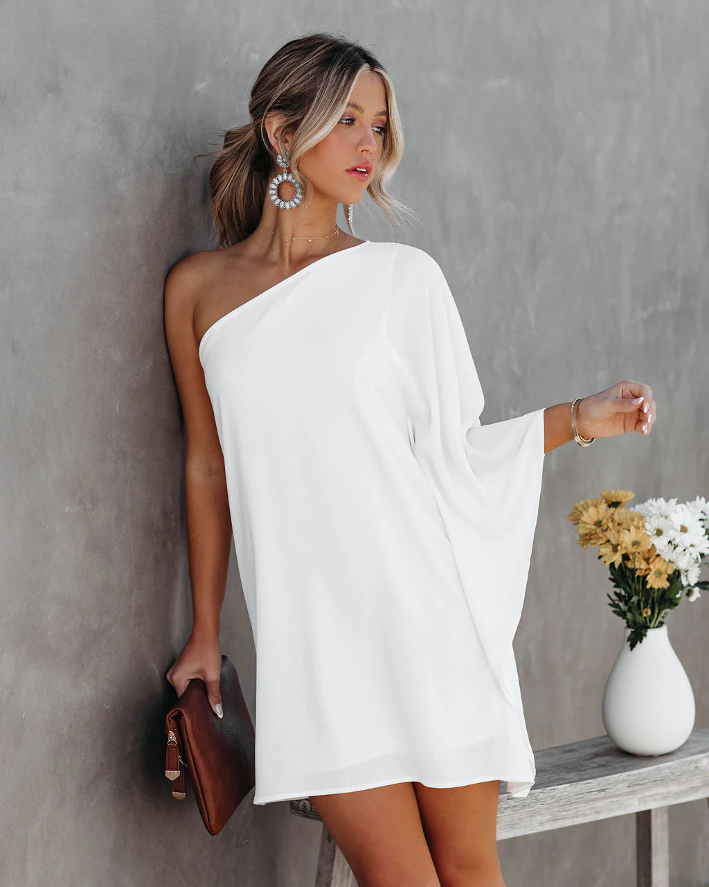 Side To Side One Shoulder Statement Dress