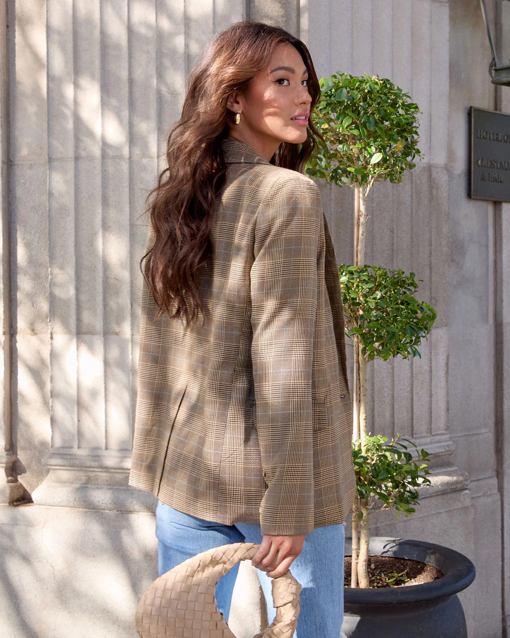 Lourdes Plaid Blazer