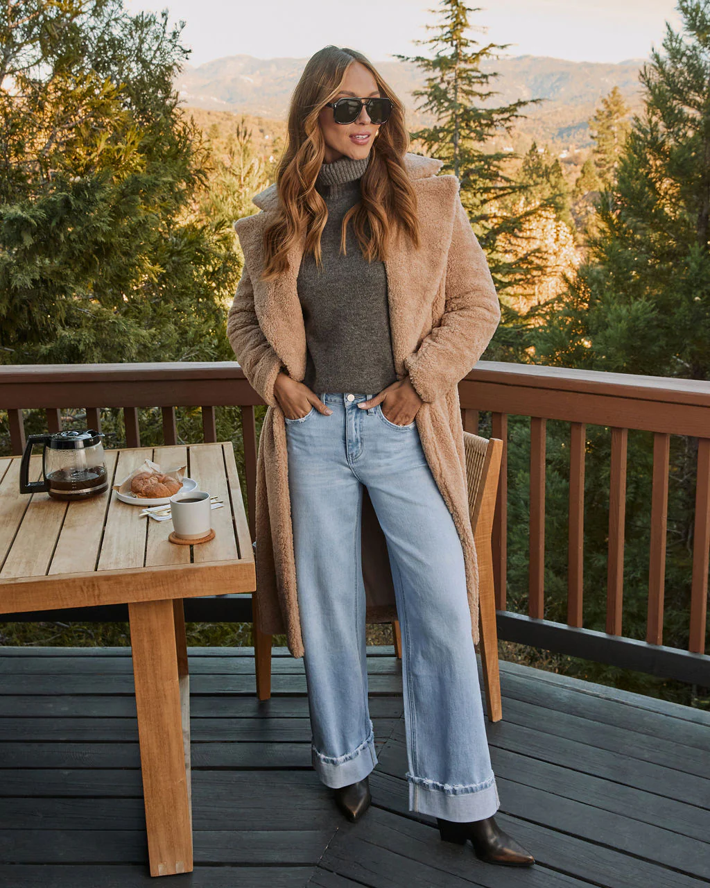 Laylia Distressed Wide Leg Jeans