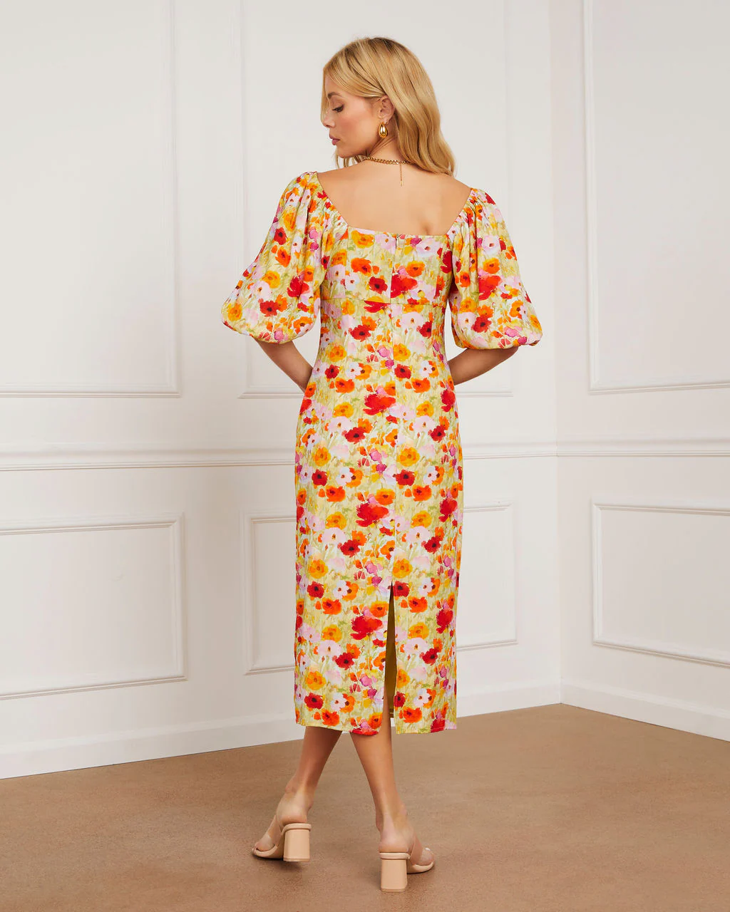 Theadora Floral Midi Dress