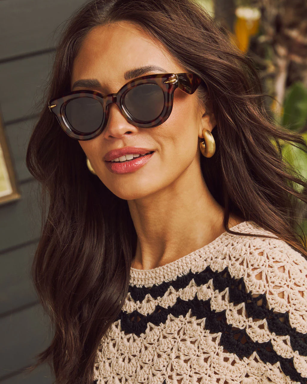 Posey Round Frame Sunglasses