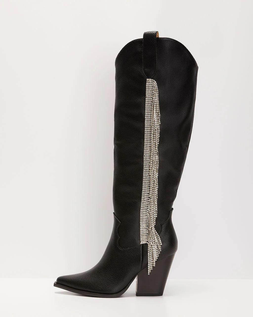 Bellatrix Rhinestone Fringe Western Boots
