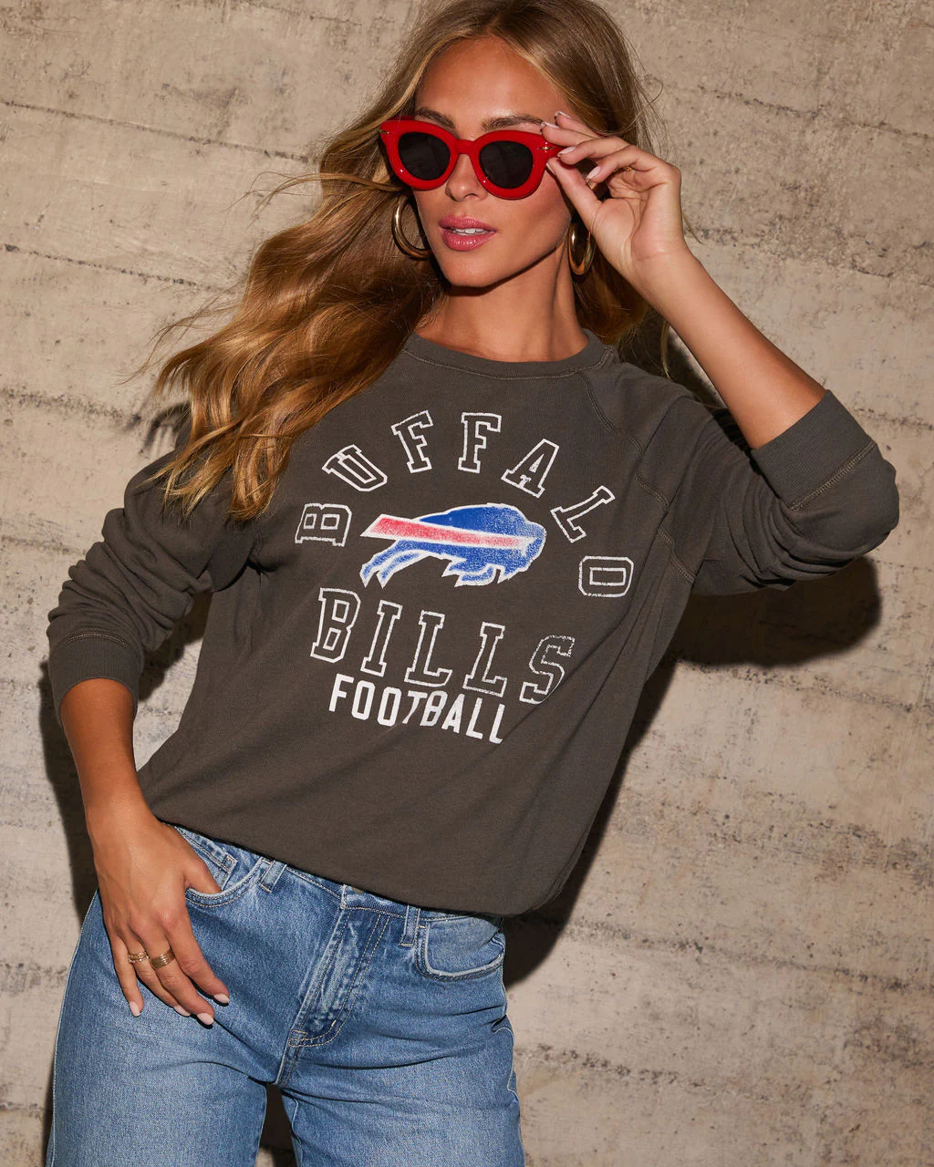 Buffalo Bills Long Sleeve Graphic Top