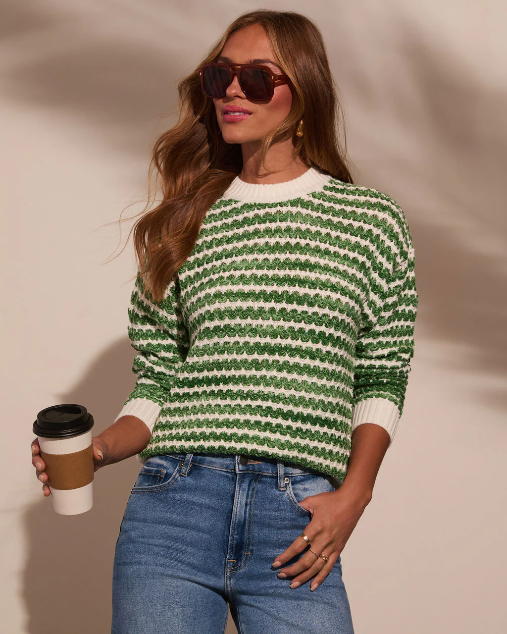 Liliana Striped Crewneck Sweater