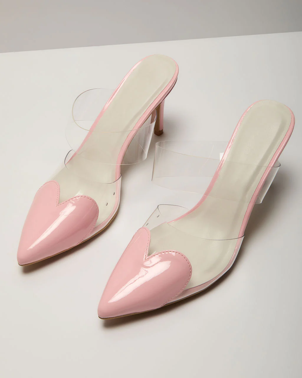 Queen Of Hearts Suede Heeled Mule