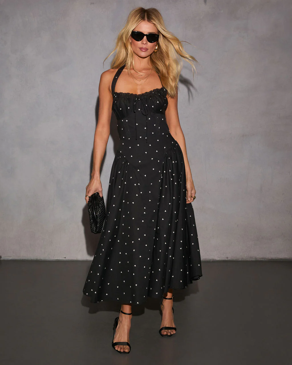 Everwood Halter Corset Midi Dress