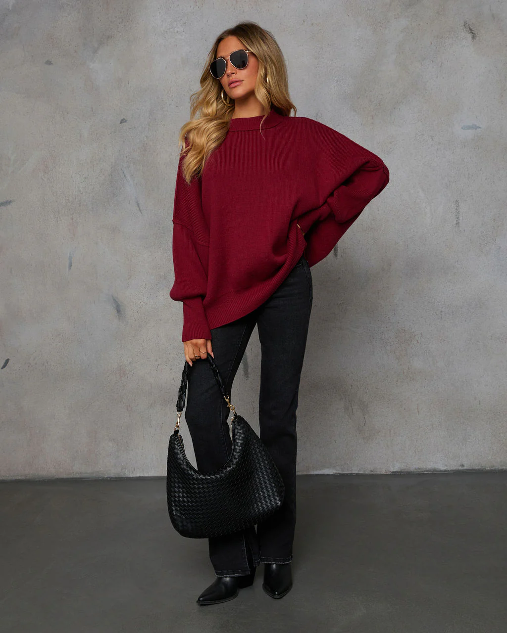 Elouise Knit Oversized Pullover Sweater