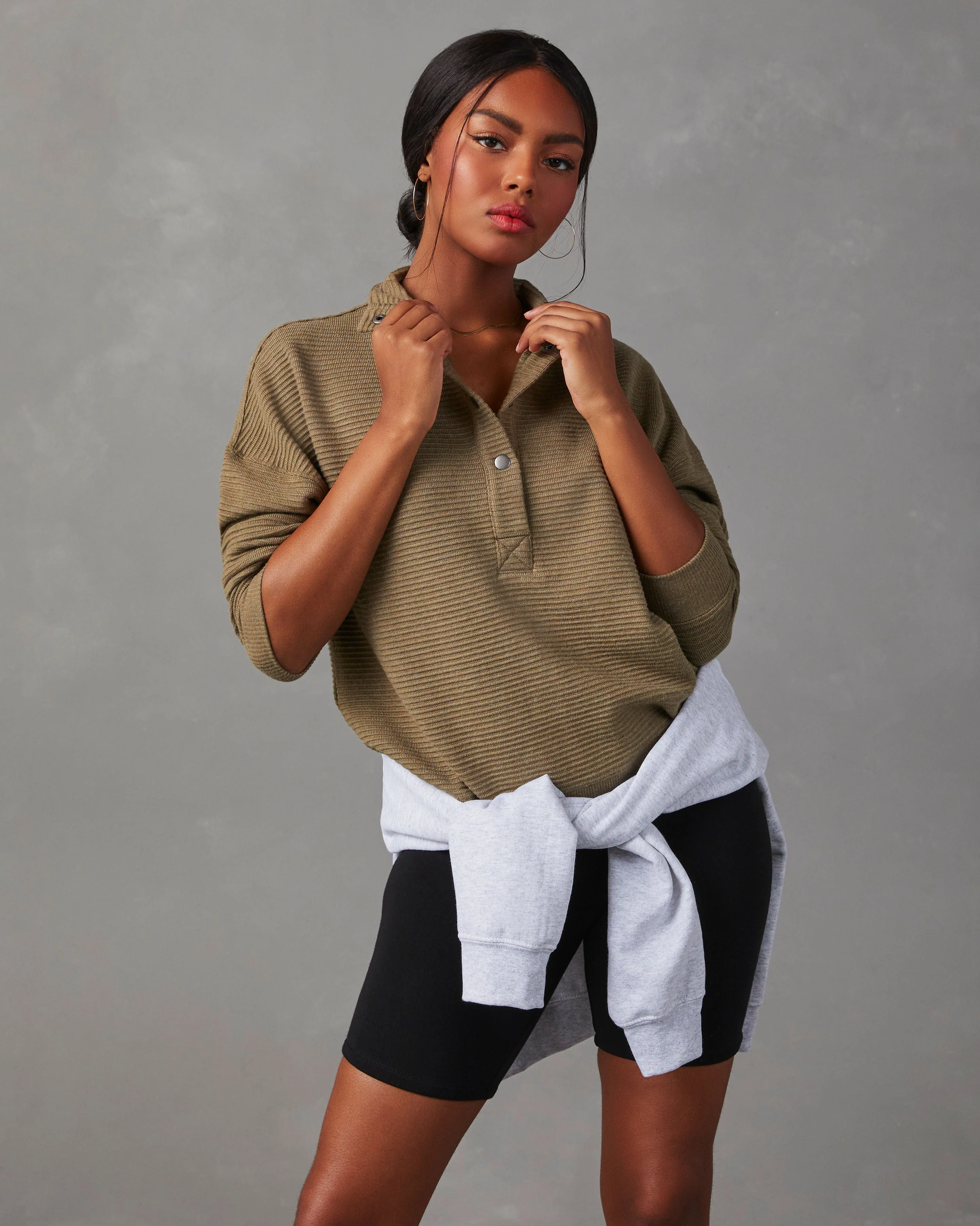 Kinsleigh Collared Pullover Sweater