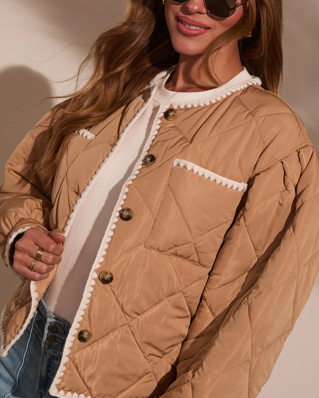 Jocey Quilted Embroidered Jacket