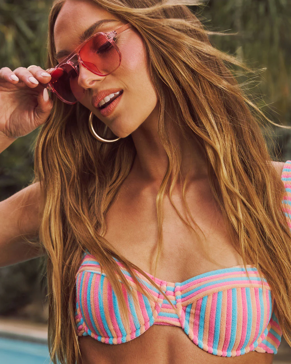 Zelie Tinted Aviator Sunglasses