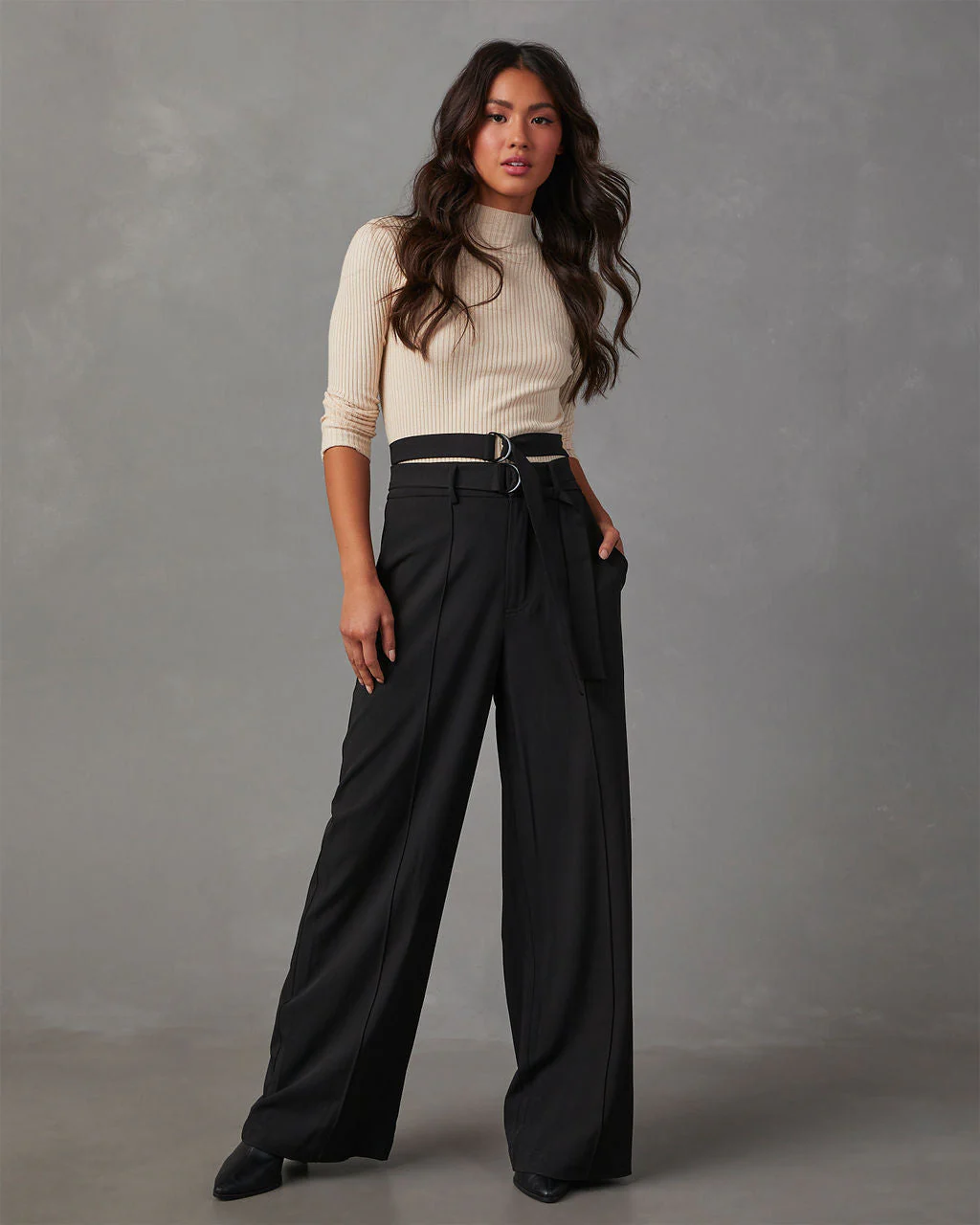 Juliana Double Belted Trouser Pants