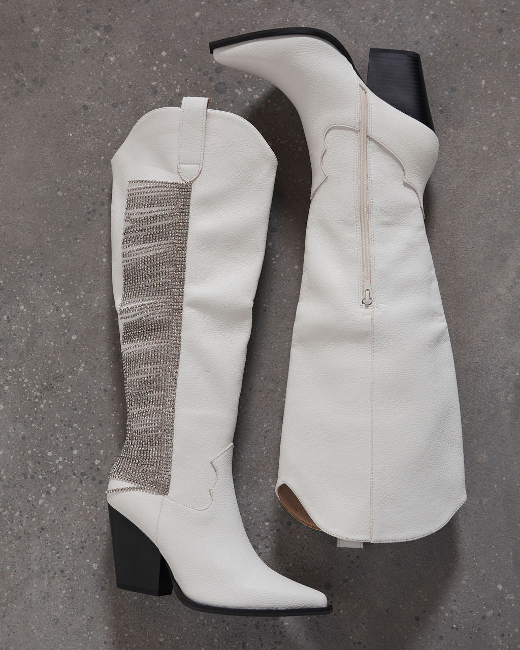 Bellatrix Rhinestone Fringe Western Boots