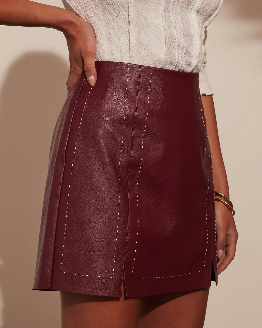 Wynne Faux Leather Mini Skirt
