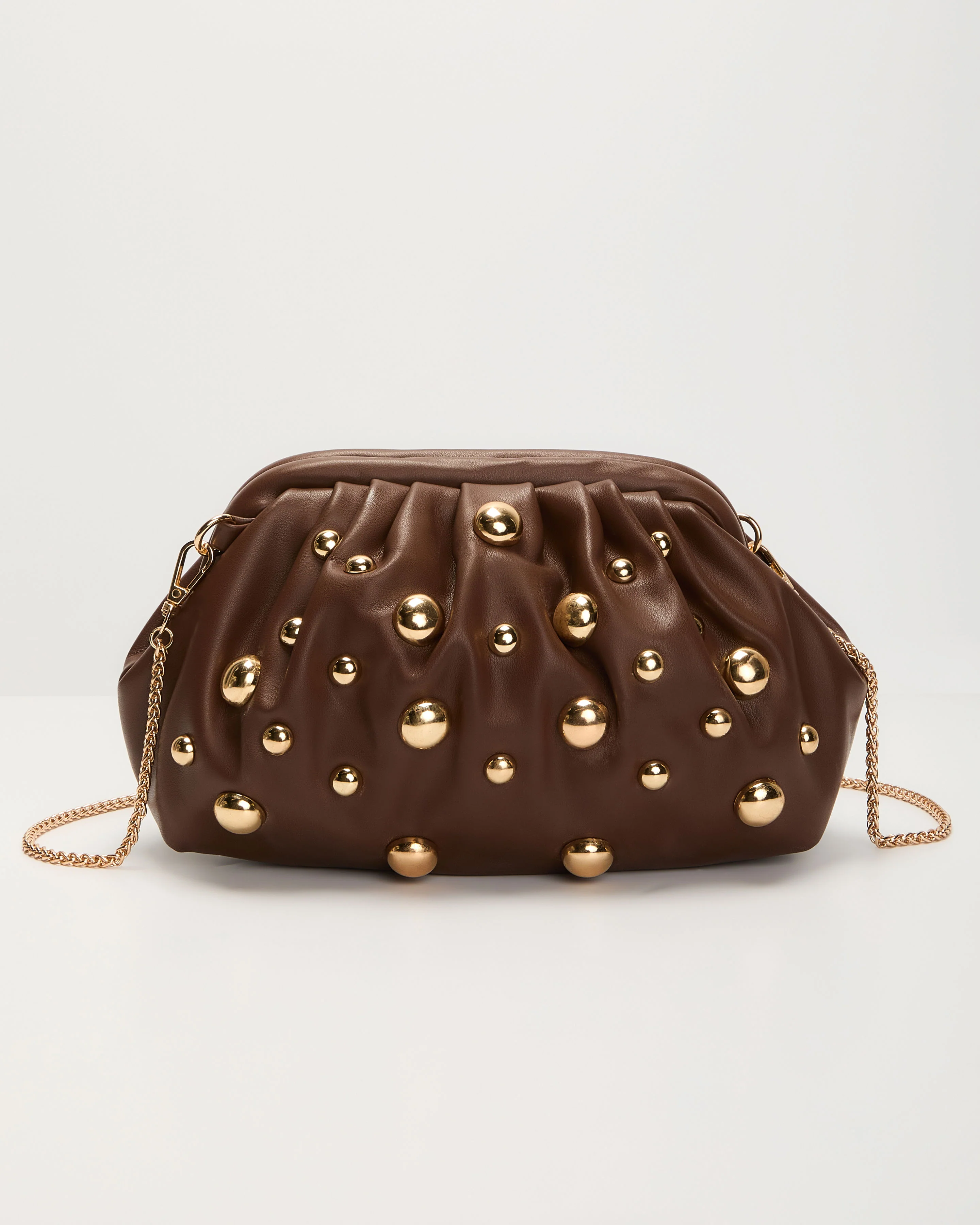 Make A Scene Studded Pouch Clutch