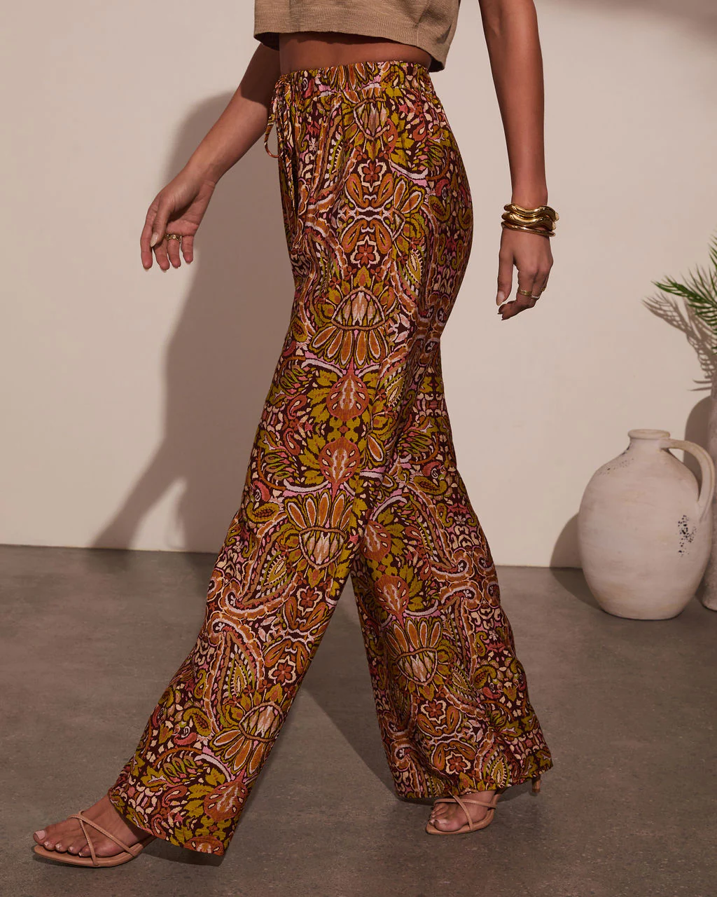 Sun Kissed Paisley Print Pants