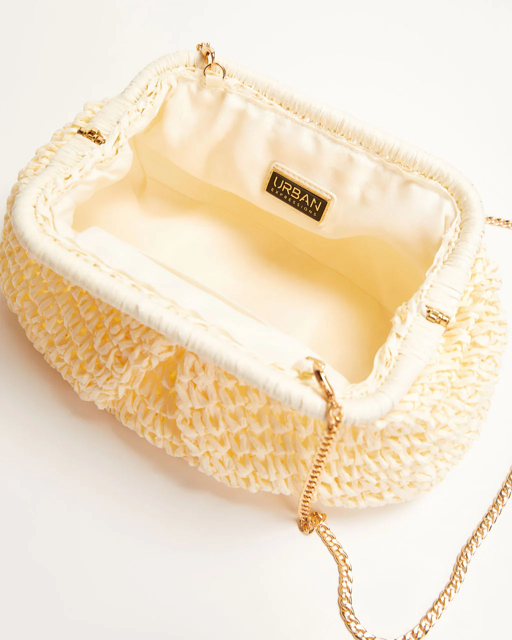 Poolside Straw Pouch Clutch