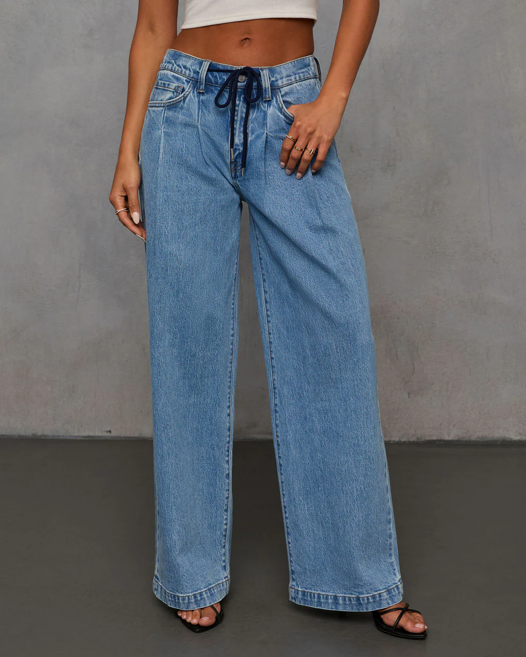 Lennon Drawstring Waist Jeans