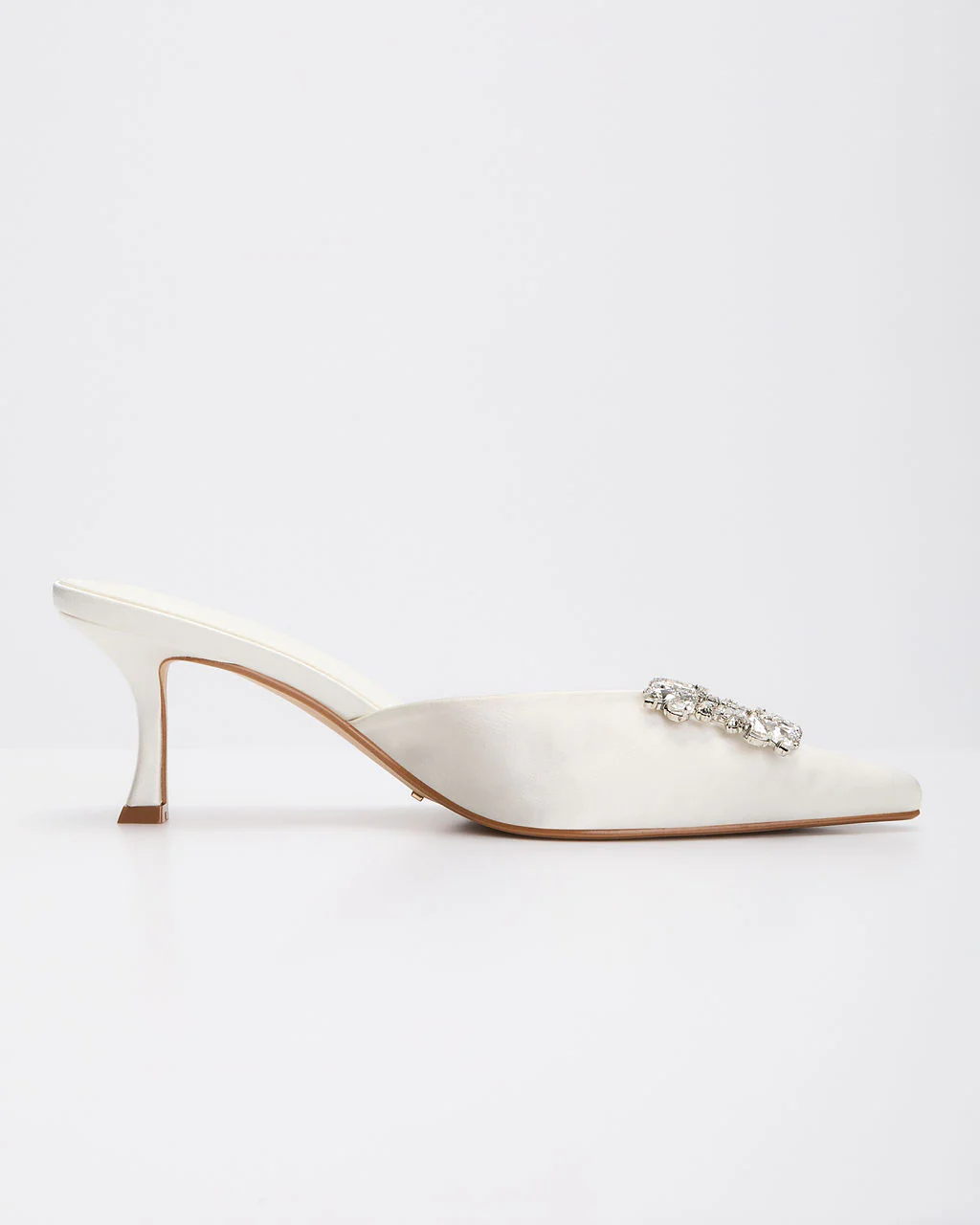 Lets Dance Rhinestone Buckle Mule