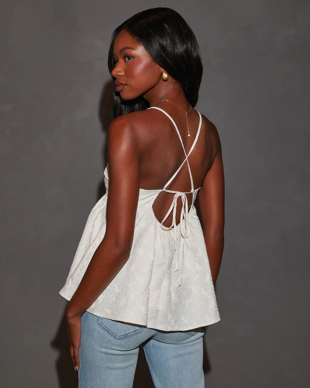 Kalani Babydoll Spaghetti Strap Top