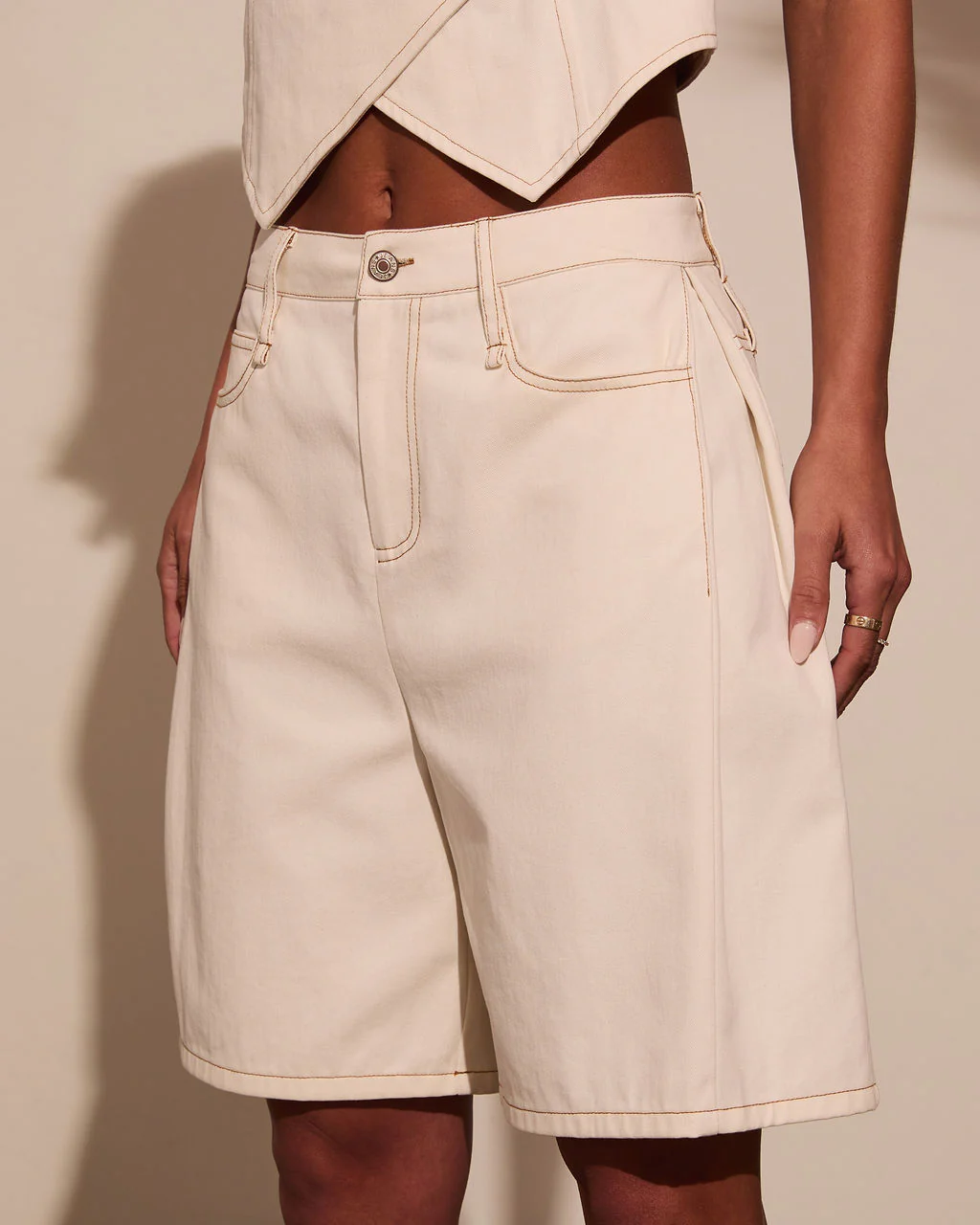 Sweet Dreamer Twill Bermuda Shorts