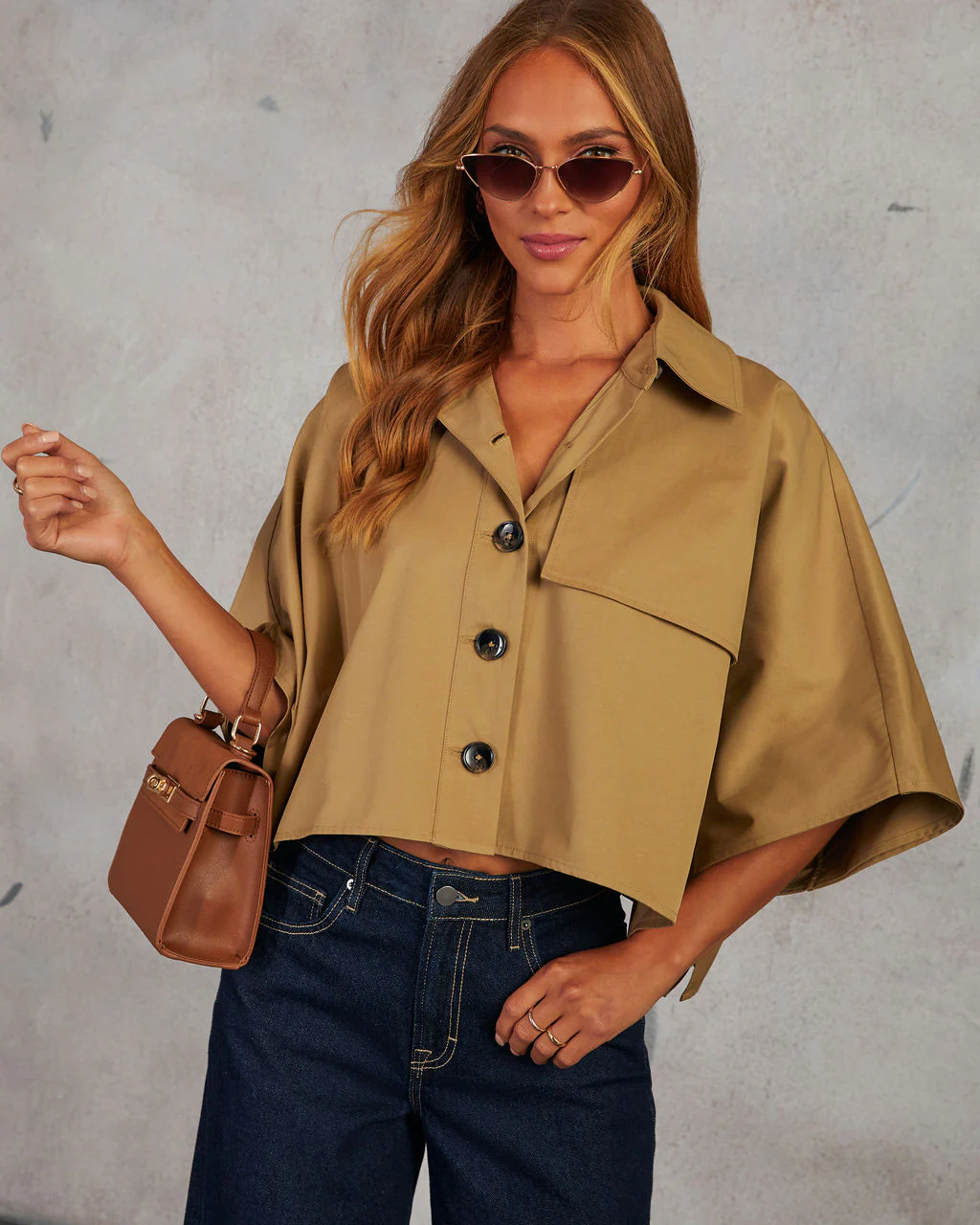 True Connection Oversized Crop Top