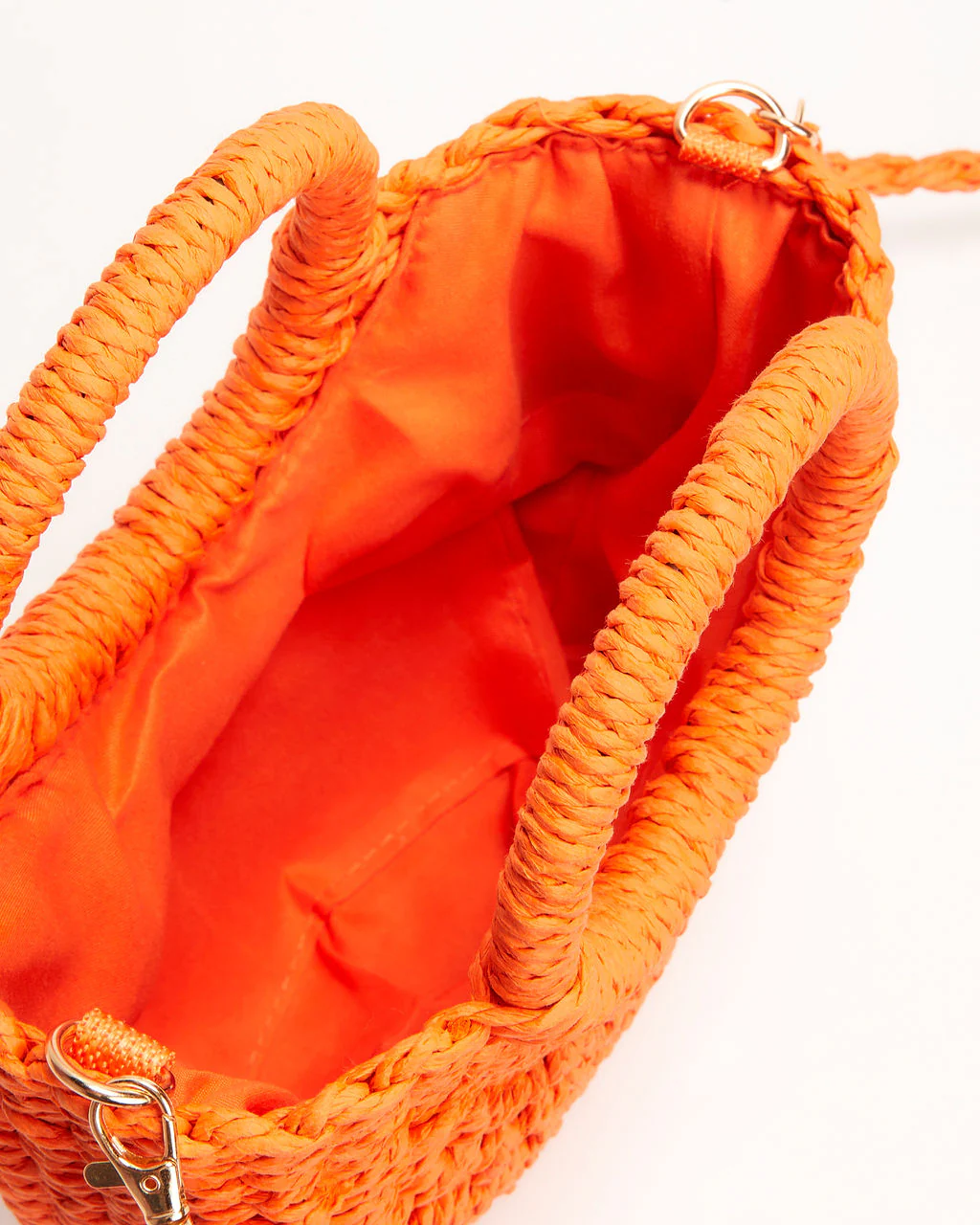 Valencia Small Rounded Straw Tote