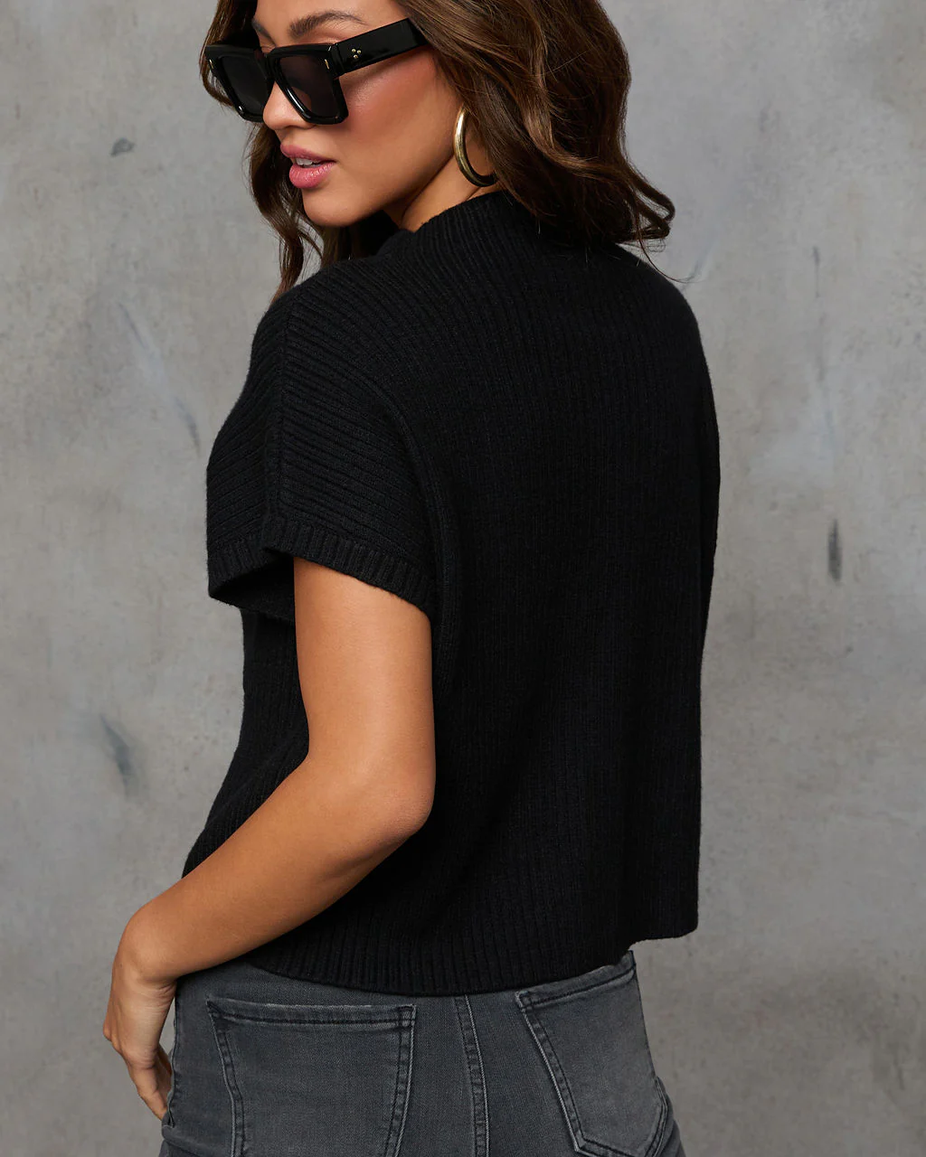 Make You Mine Ribbed Mock Neck Sweater