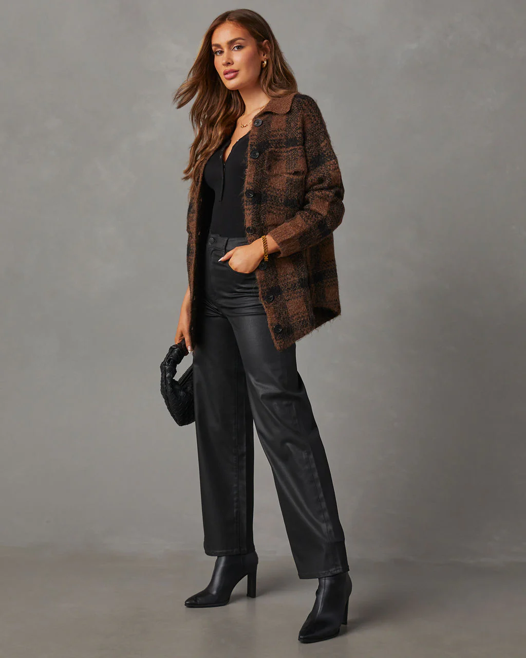 Gallagher Plaid Pocketed Shacket