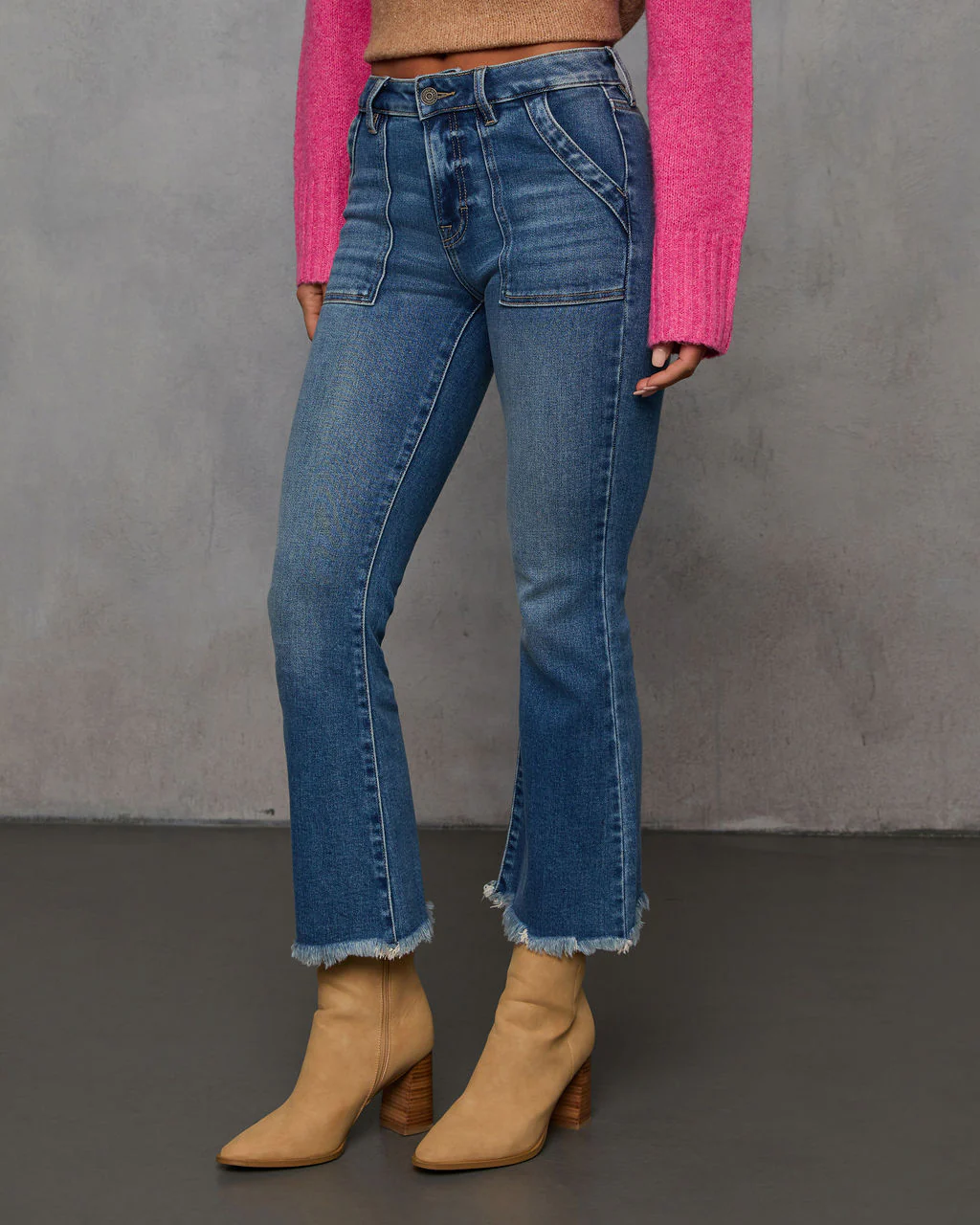 Rumie Cropped Flare Jeans