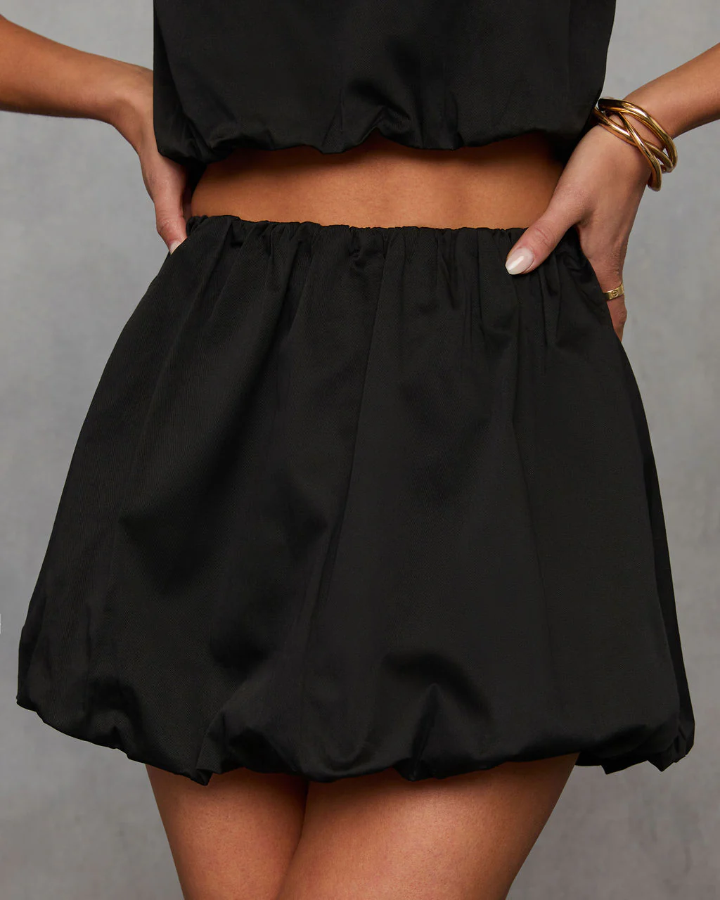 Sweet On You Bubble Hem Mini Skirt