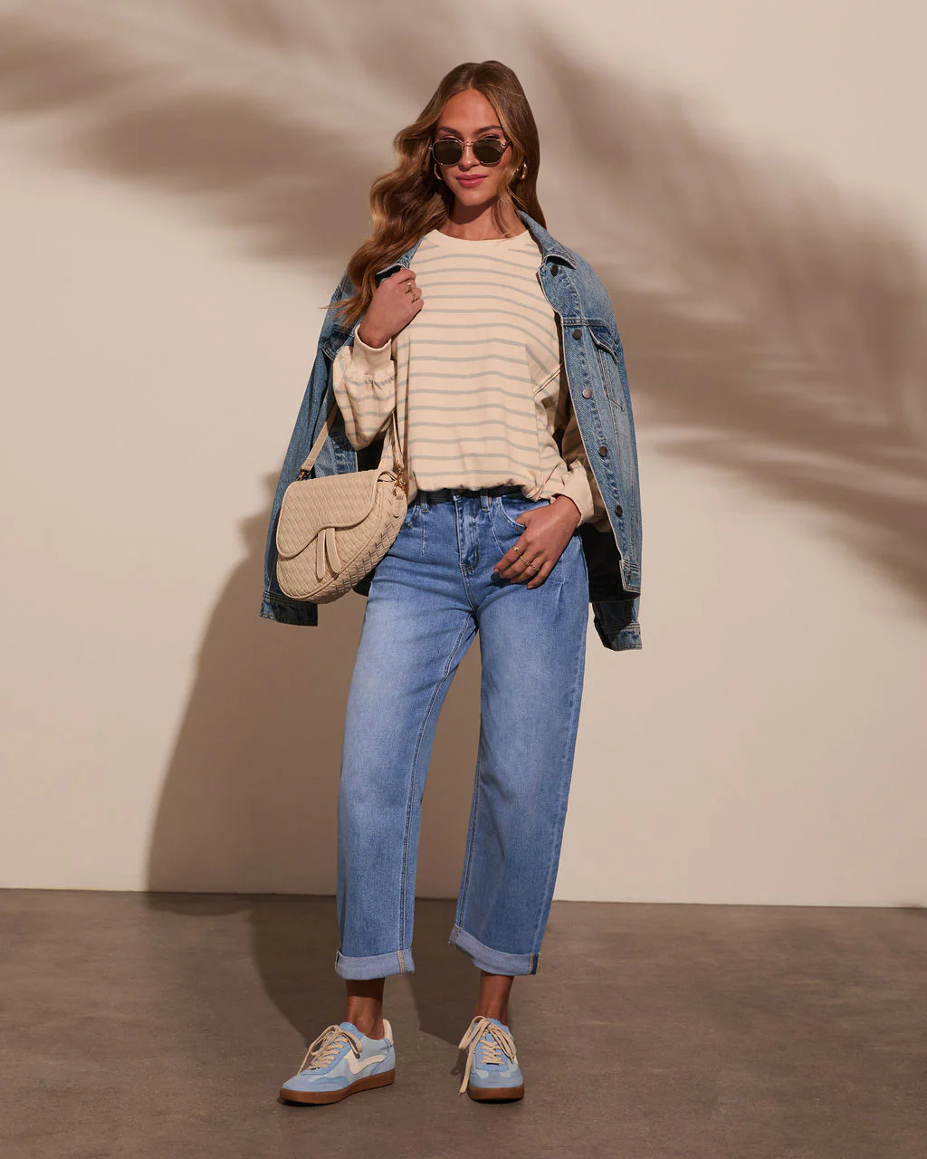 Golden Days Mid Rise Cuffed Barrel Jeans