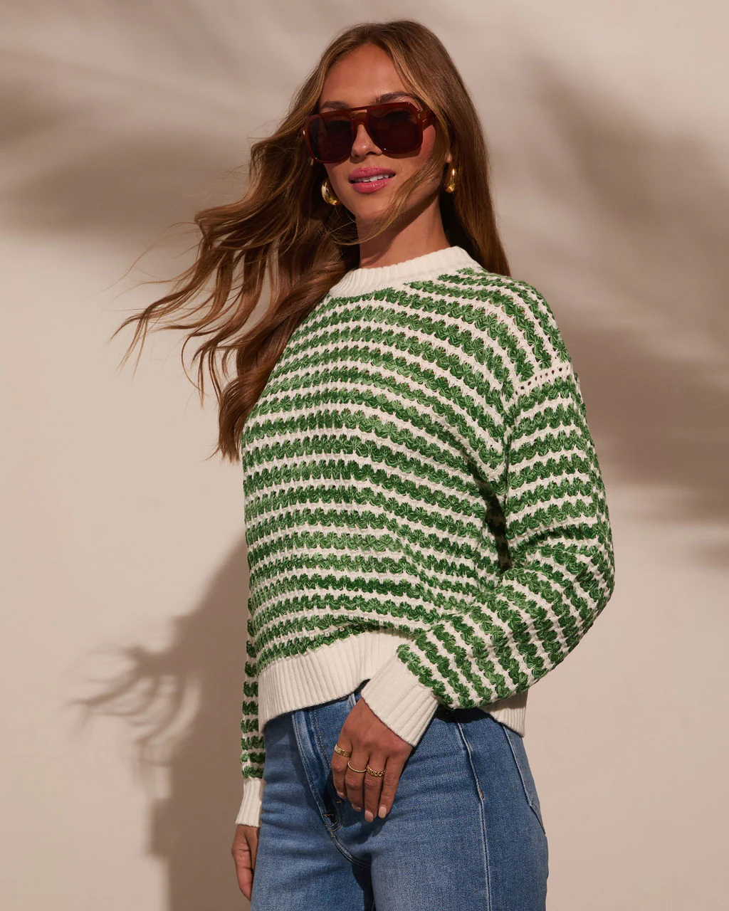 Liliana Striped Crewneck Sweater