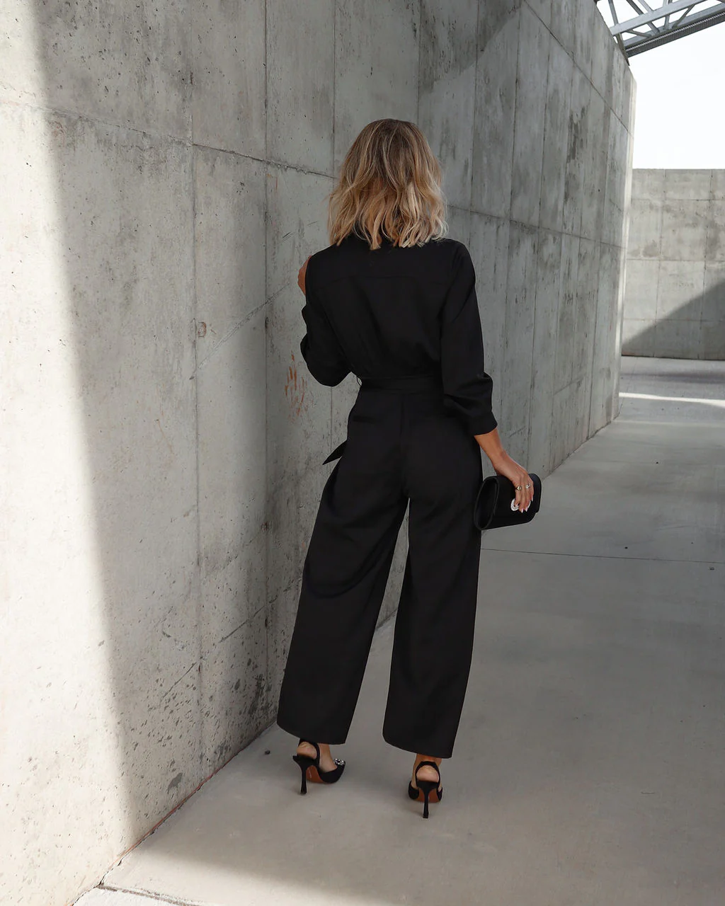 Pull It Together Satin Pocketed Jumpsuit