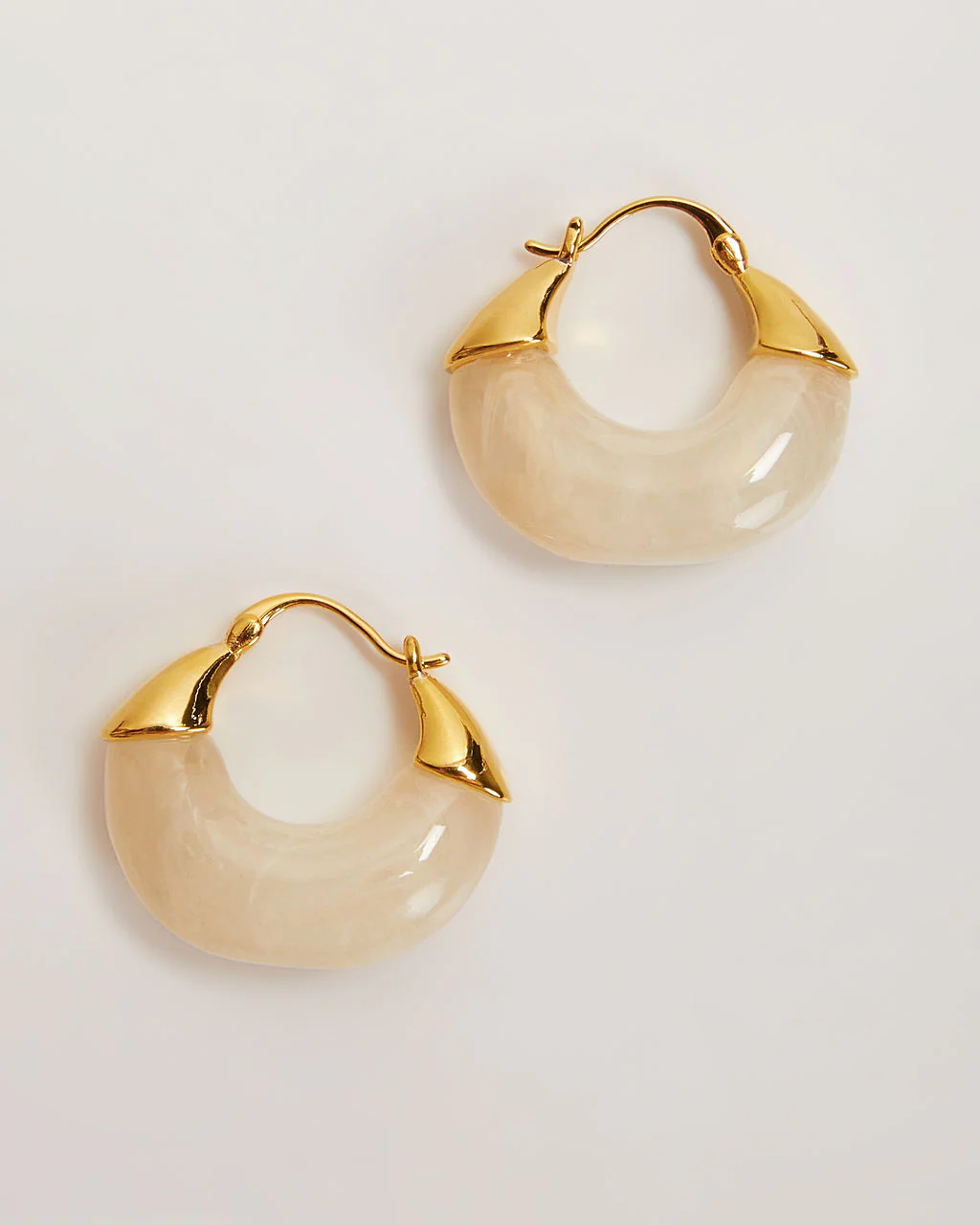 Lucite Hoop Earrings