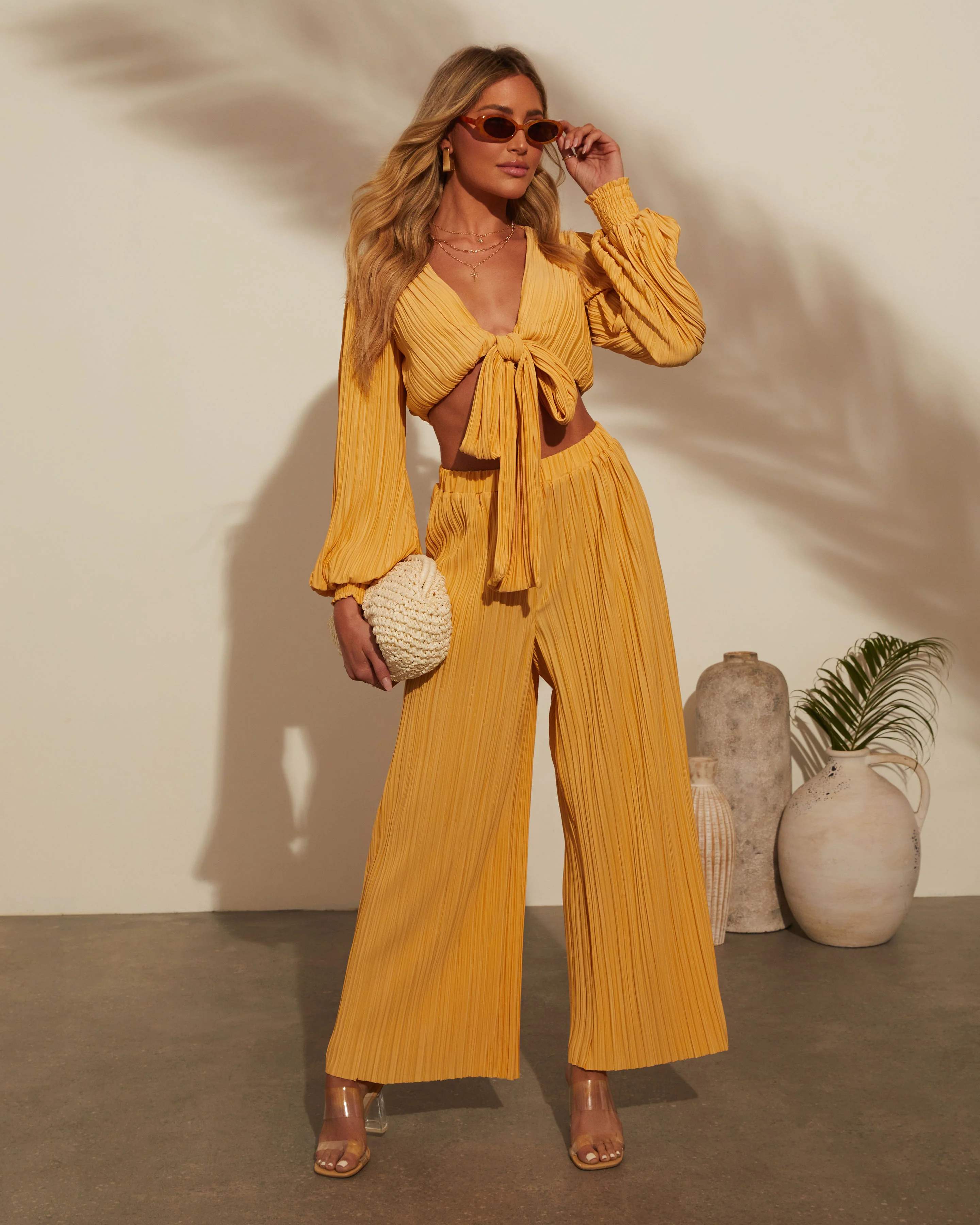 Ray Of Sunshine High Rise Trousers