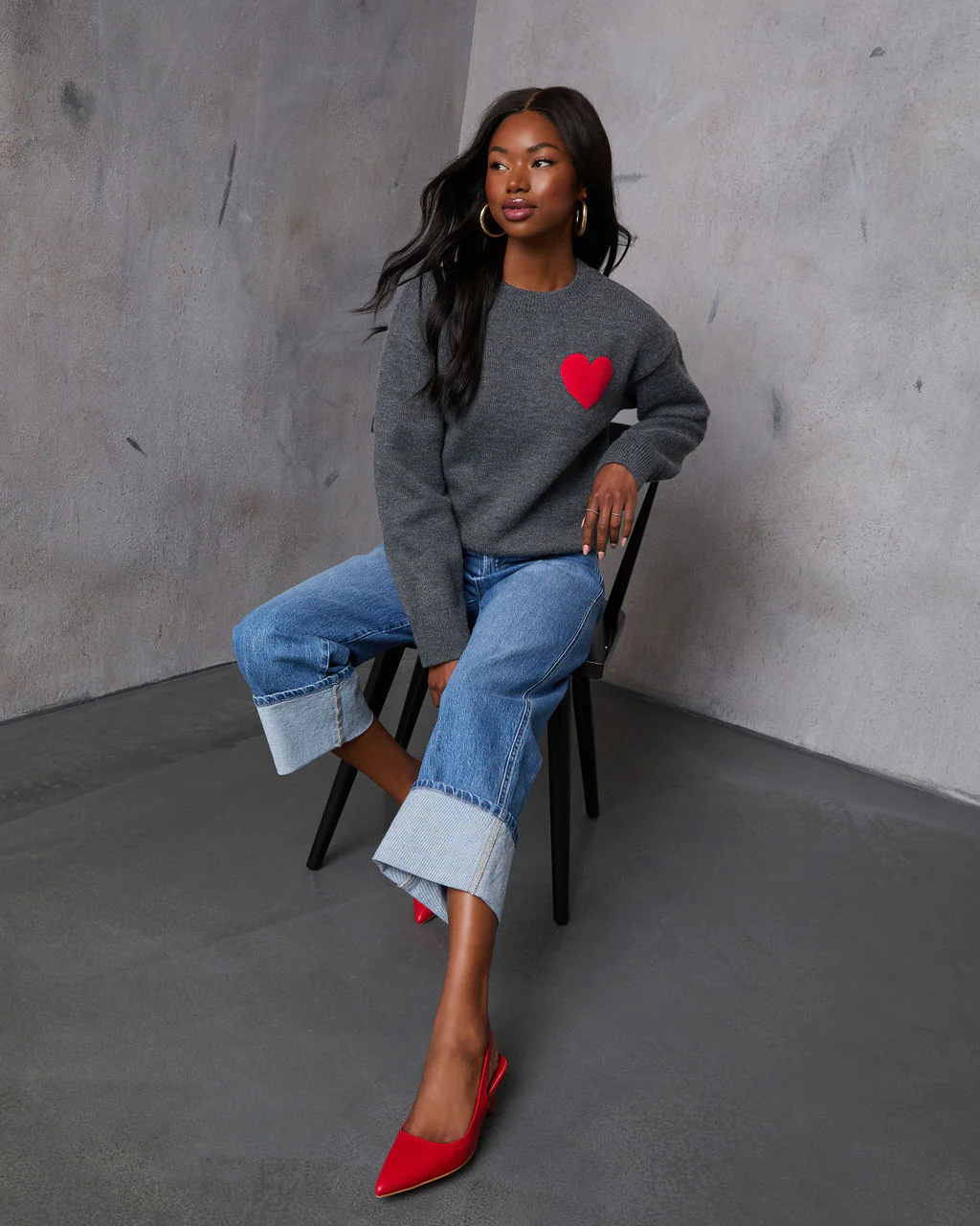 Wearing My Heart Pullover Sweater