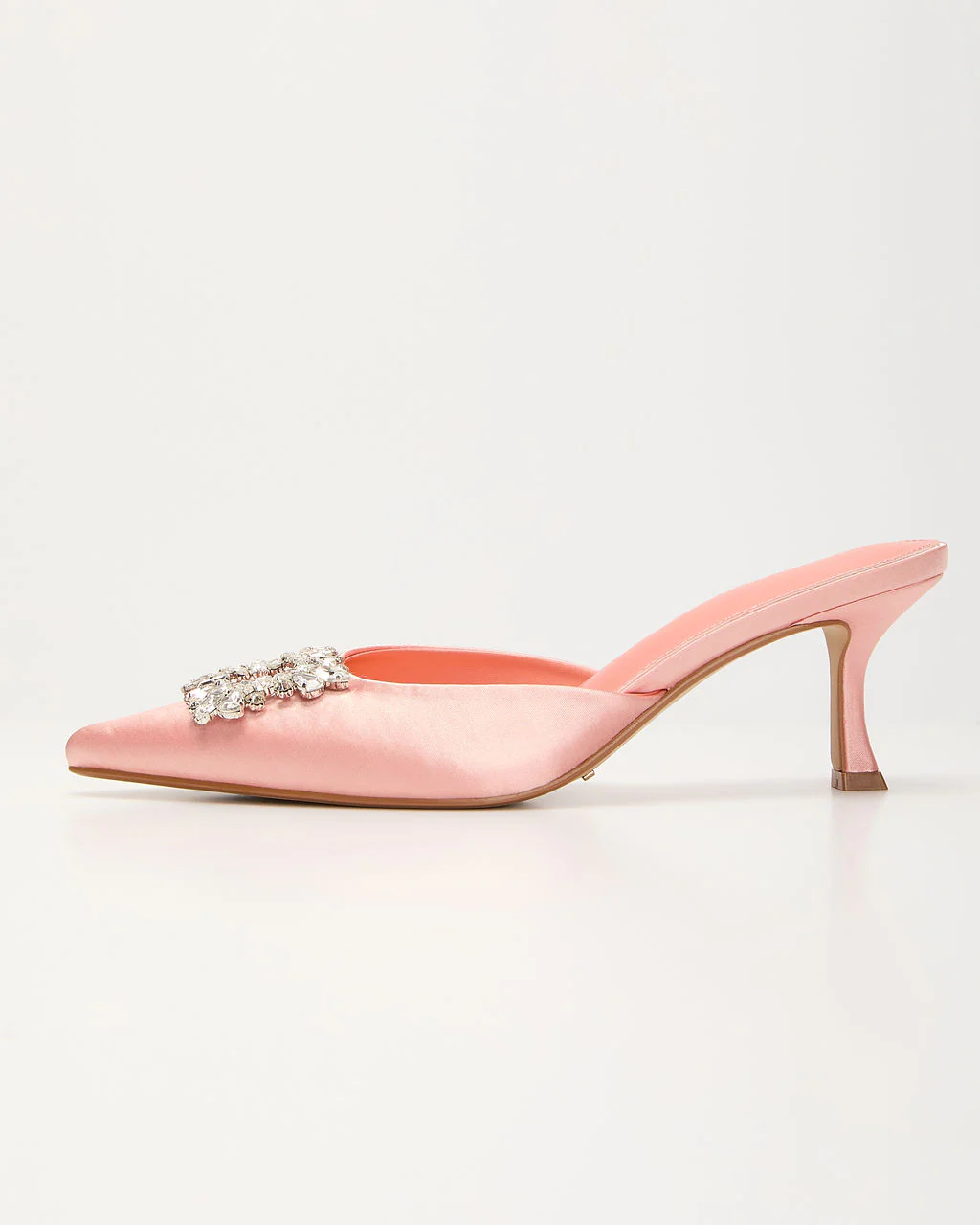 Lets Dance Rhinestone Buckle Mule