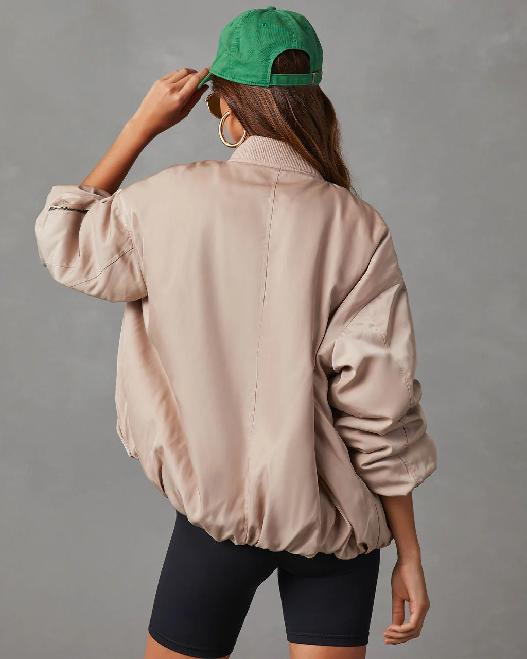 Mckenna Oversized Bomber Jacket