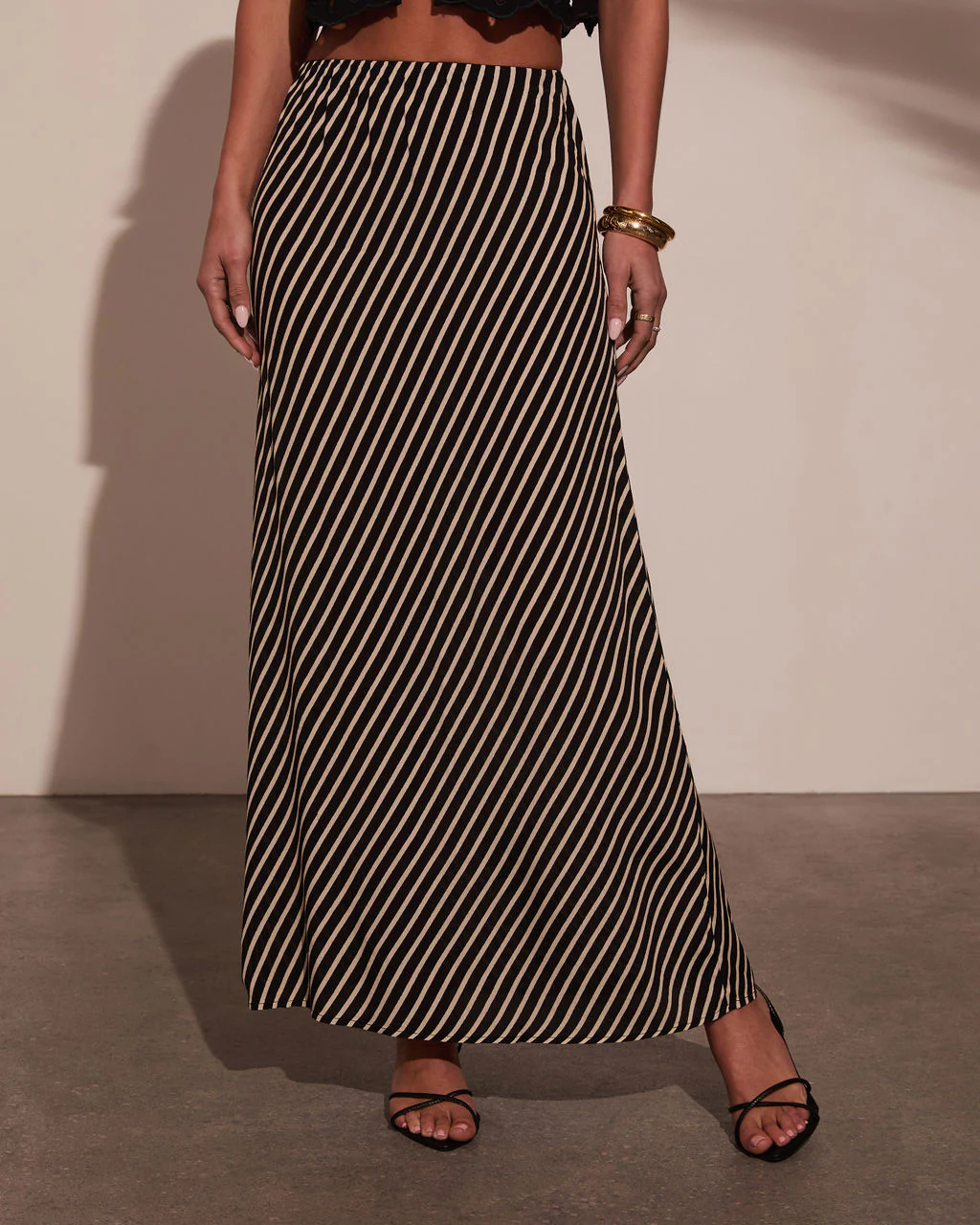 Sweet Haven Striped Maxi Skirt