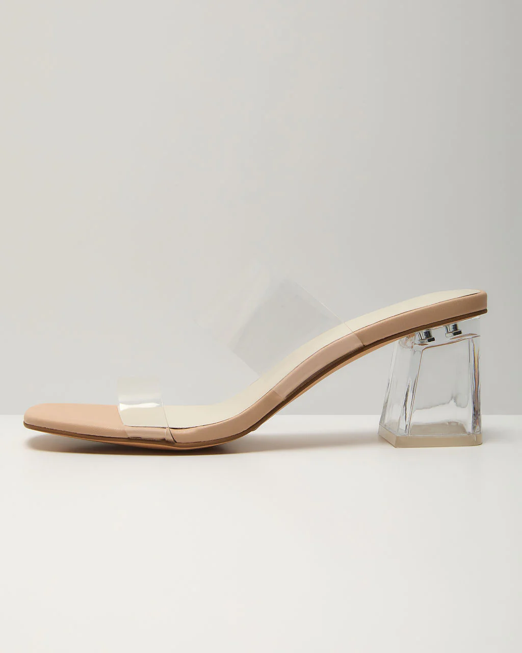 Savanna Clear Open Toe Mules