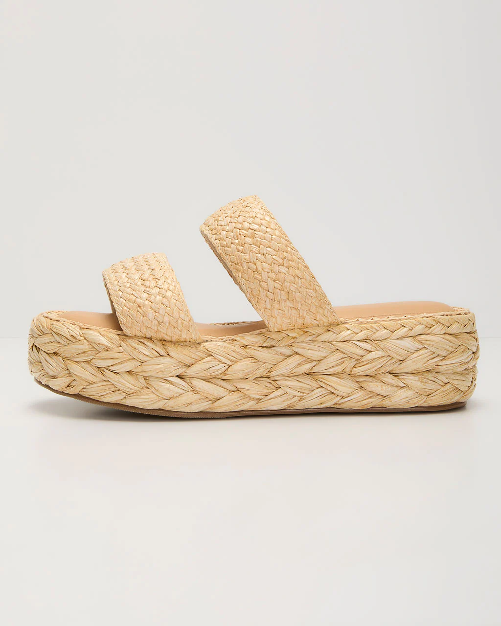 Spring Escape Raffia Platform Sandals