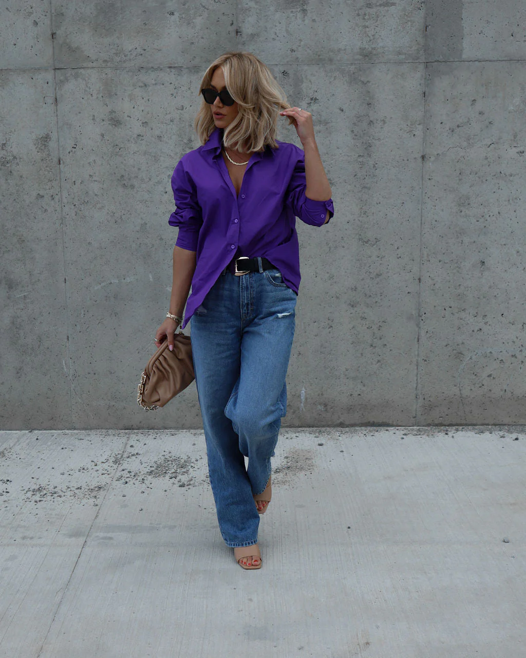 Infinity Cotton Button Down Top