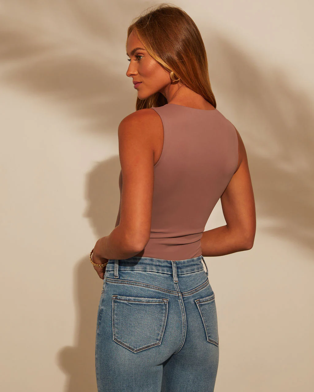 Beckham Crew Neck Sleeveless Bodysuit