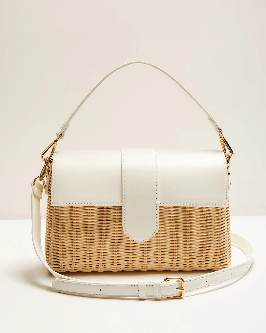 Sharla Top Handle Raffia Bag