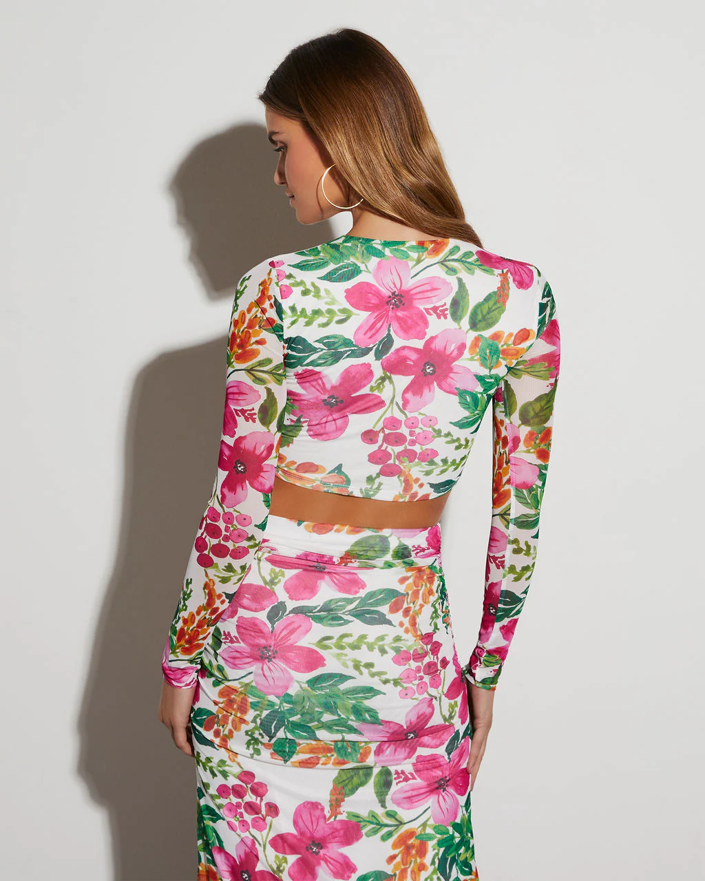 Bustling Bouquet Floral Crop Top